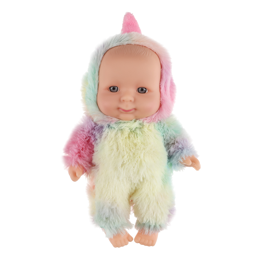 ИГРОЛЕНД Пупс в кигуруми 16 см, PVC, ABS, полиэстер, 14,2х6,5х19,3 см, 2 диз - #4