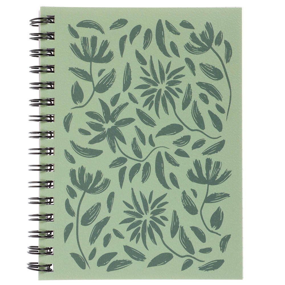 Блокнот "Botanica", 105х140 мм, 80л, клетка, мягкий переплет, спираль, в ассортим. - #17