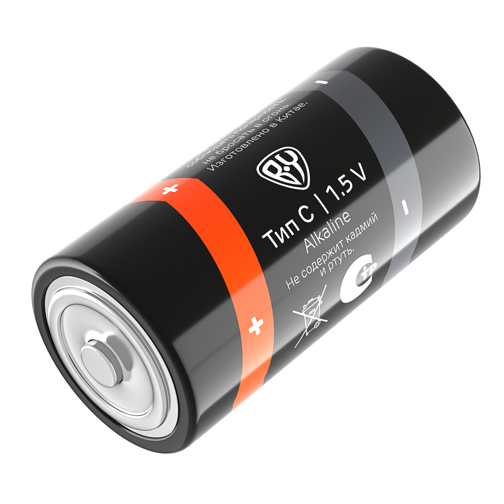 BY Батарейки Тип C (LR14) 2шт в блистере, щелочные 1.5V - #5