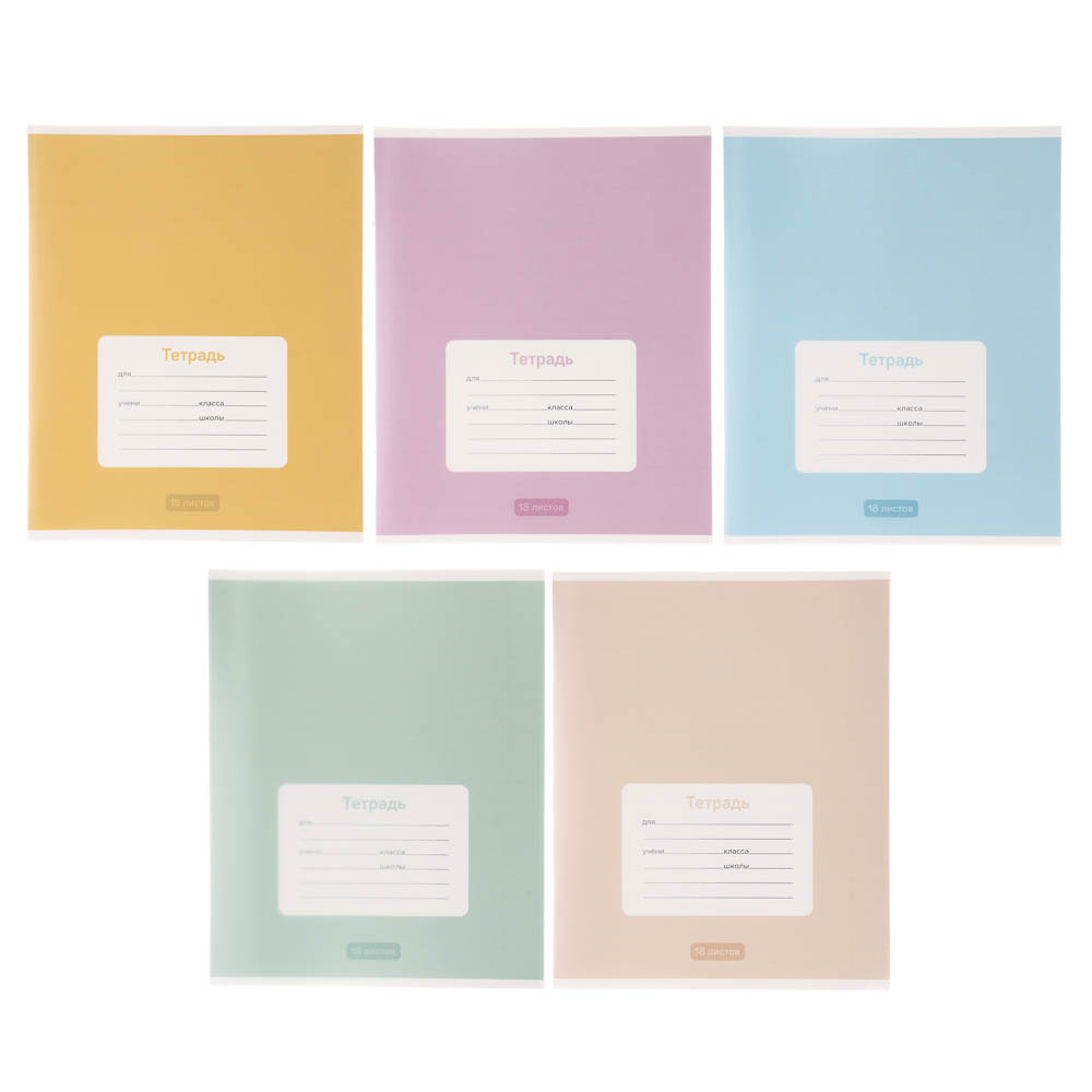 Тетрадь школьная 18л. в линейку ClipStudio, БЕЛЫЕ ЛИСТЫ, обл. пластик, скрепка - #1