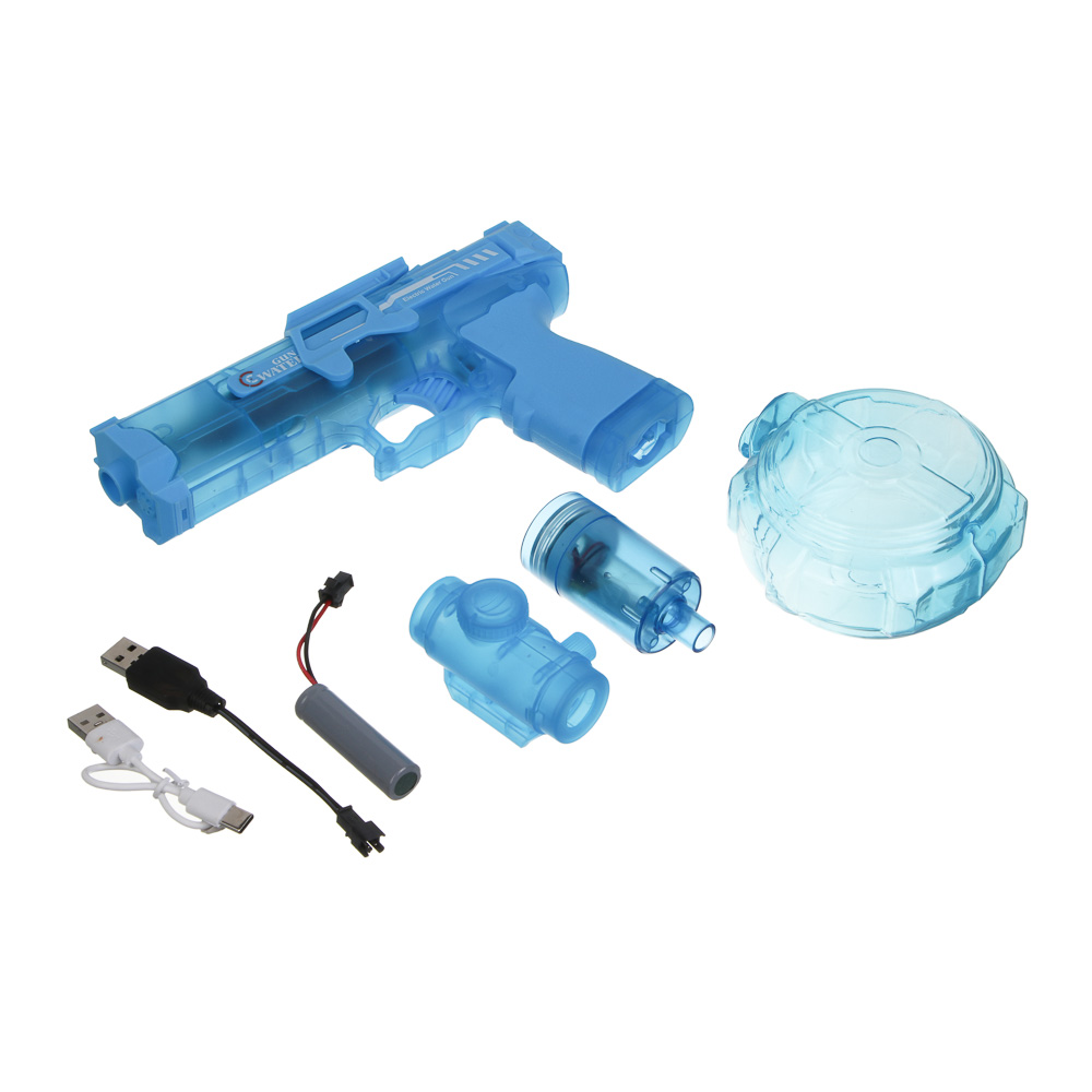 Водный пистолет электрический, 320мл, РР, свет, вибрация, АКБ - #3