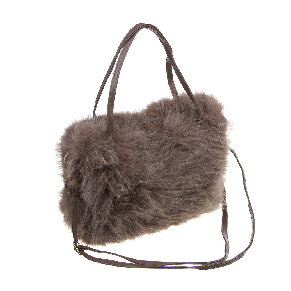 ЮL Фьюри Сумка из искусственного меха с длинным ремнем 29x19 см, полиэстер, 2-3 цвета - #3