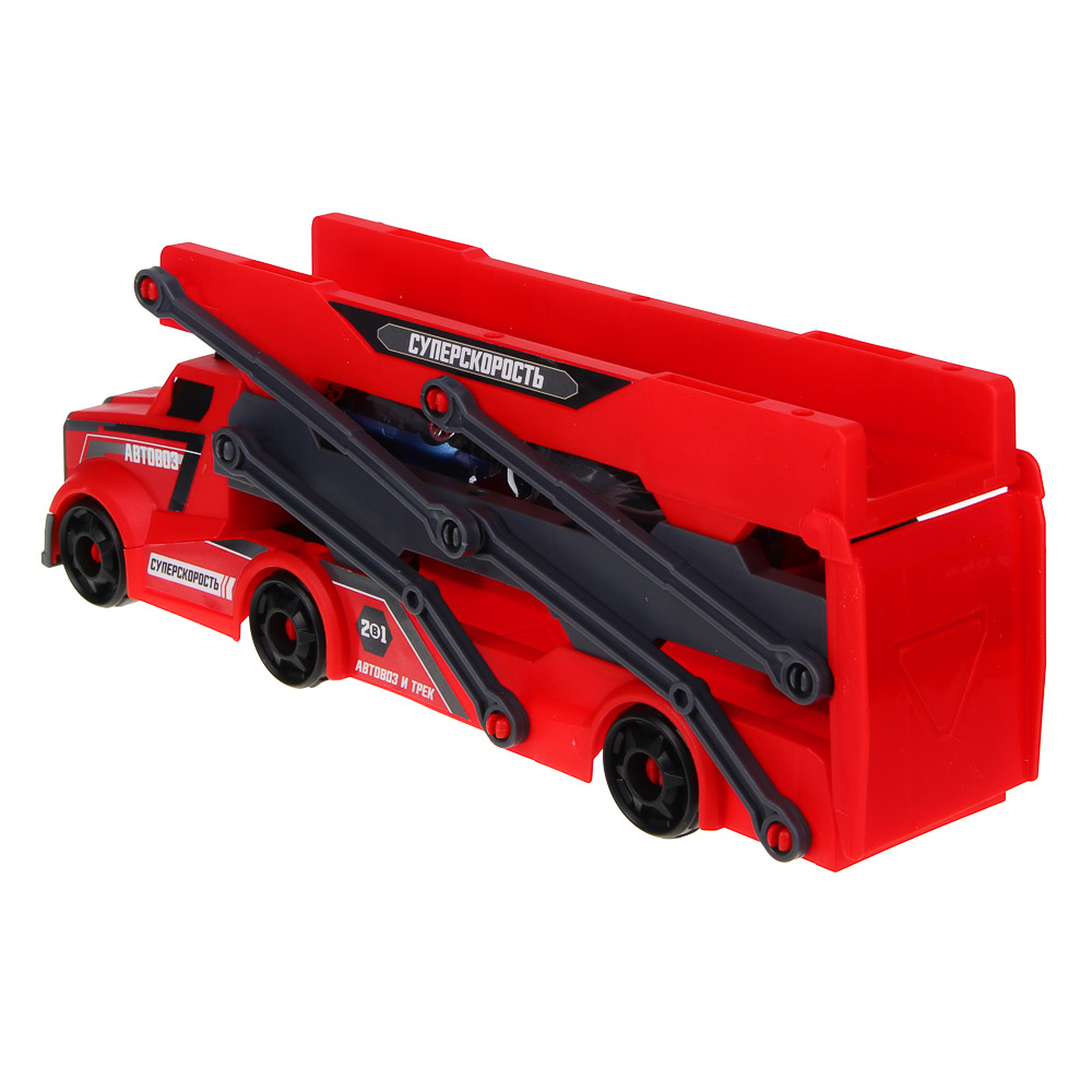 ИГРОЛЕНД Автовоз трек с запуском, РР, АБС, 28,5х8х10,5 см, 3 дизайна - #14
