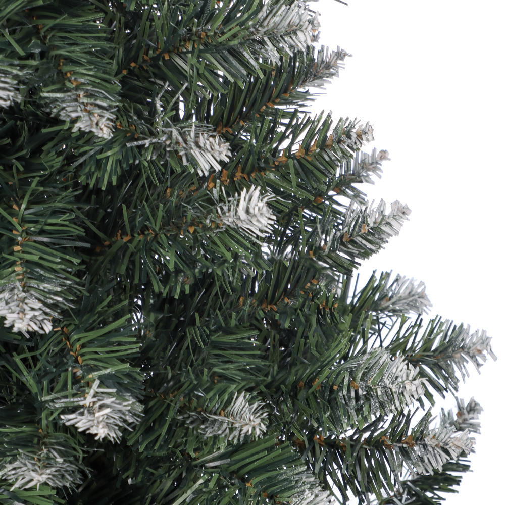 Ель искусственная "Европейская большая" 140 см с белоснежными кончиками, 280 веток, ПВХ - #3