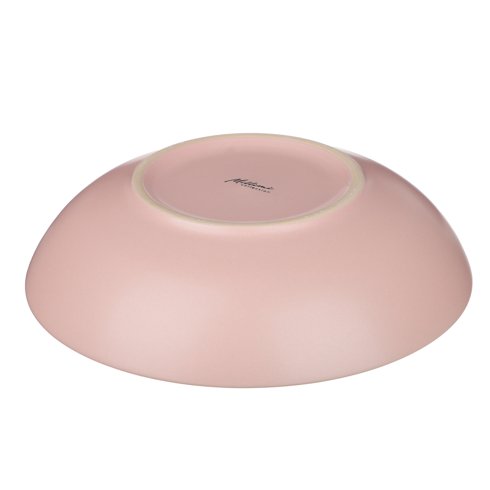 Тарелка для супа/салатник 20см, тм MILLIMI розовый, керамика - #5