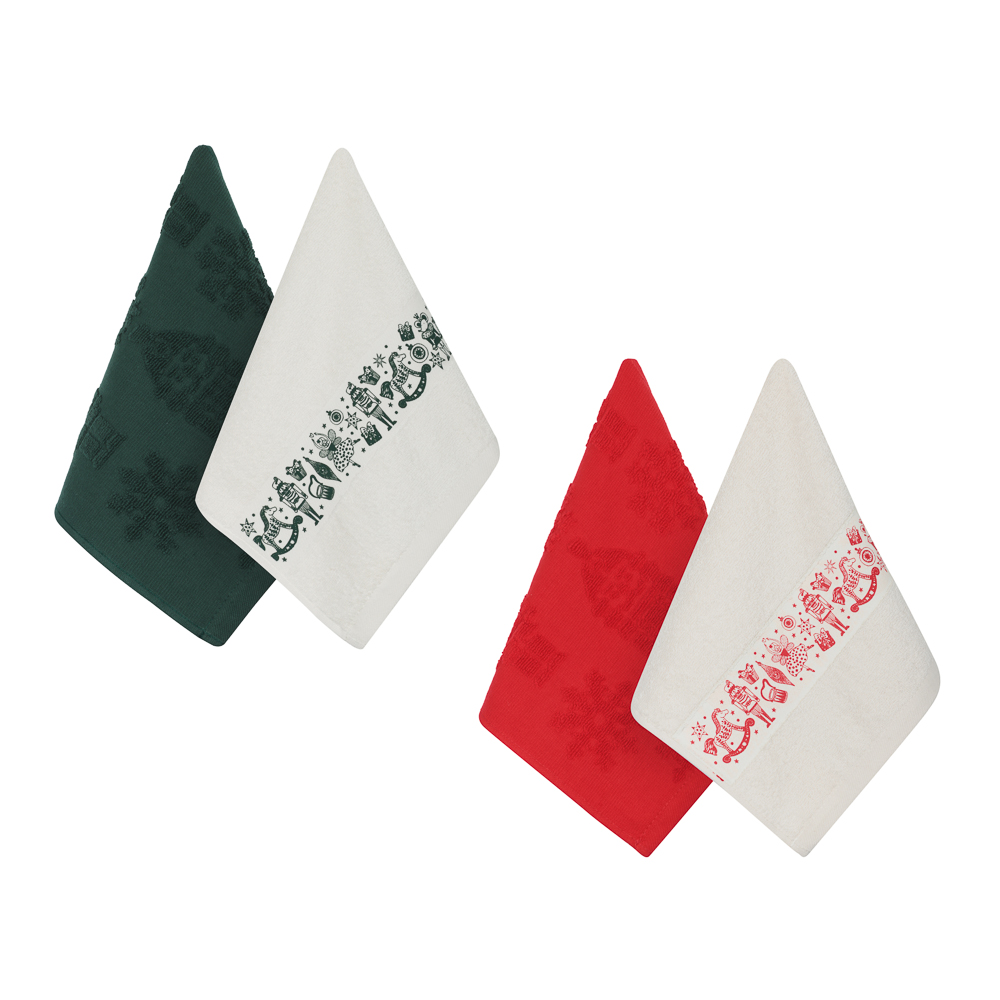 PROVANCE Щелкунчик Комплект махровых полотенец 2шт, 30х50см, 100% хлопок, 2 дизайна - #4