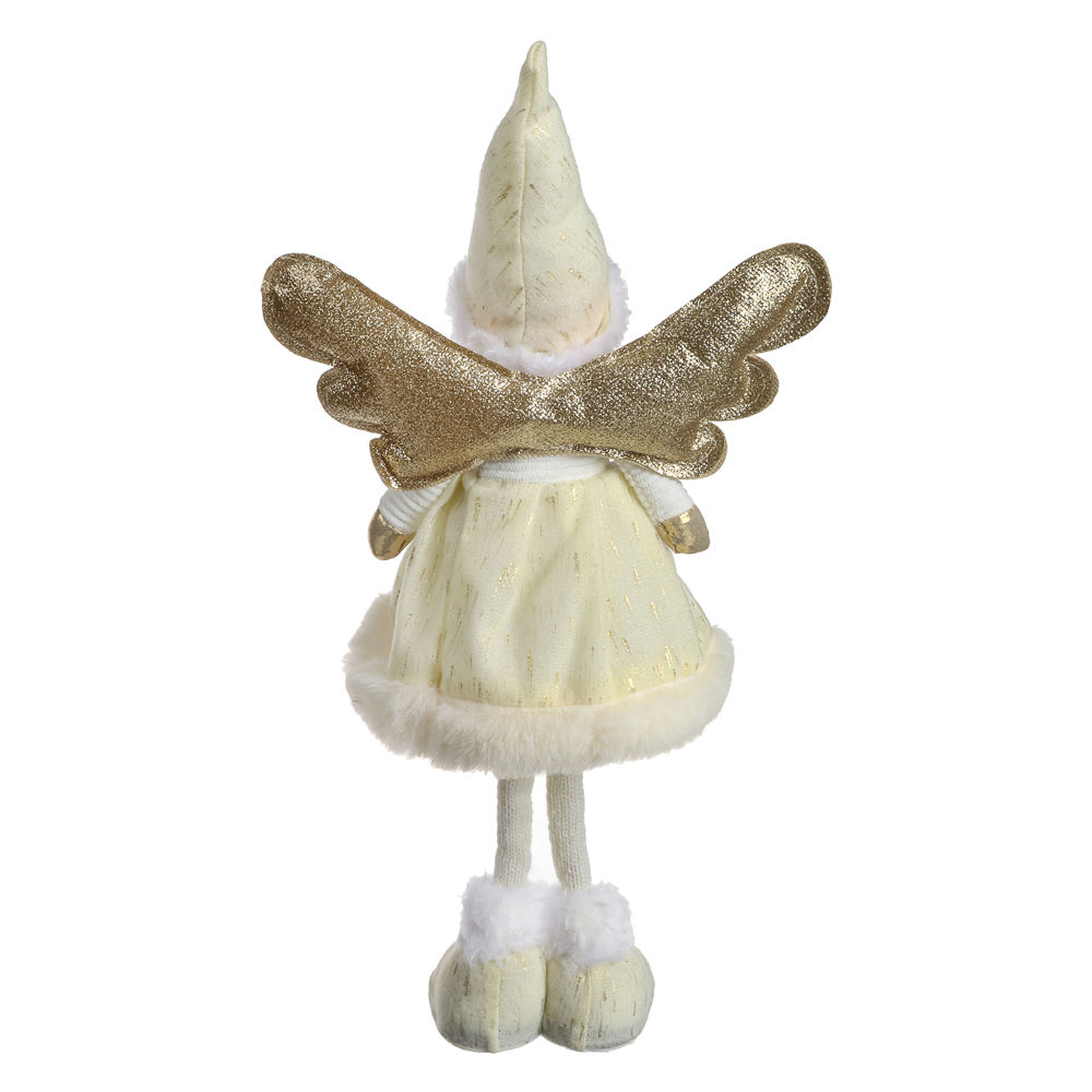 СНОУ БУМ Сувенир Ангелочек 40 см, полиэстер, белый, золото - #6