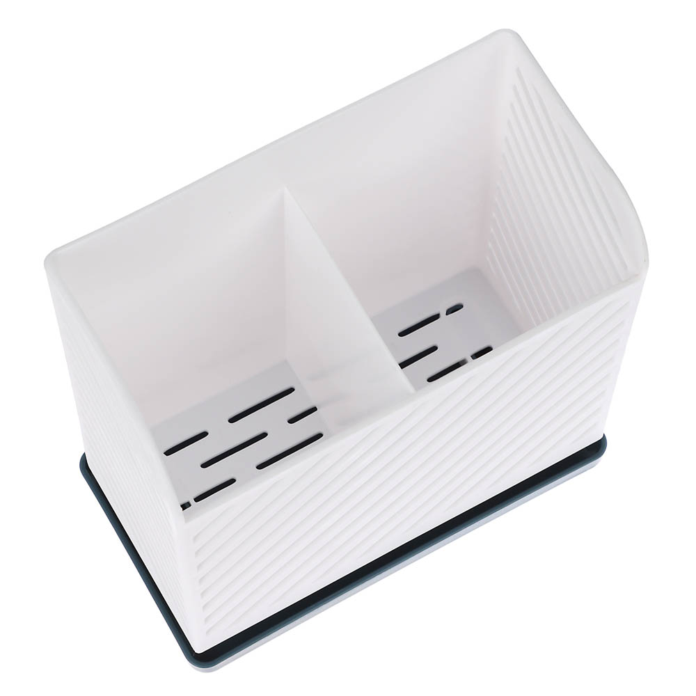 Подставка для столовых приборов тм VETTA, 15х8х14см, полипропилен, цвет белый - #2