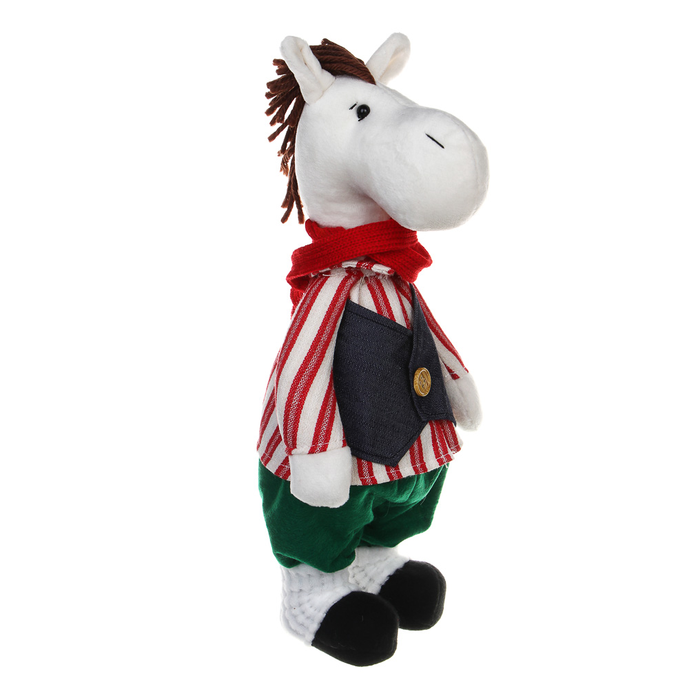 СНОУ БУМ Сувенир Конь в жилетке 13x12x30 см, полиэстер, 26-502 - #1