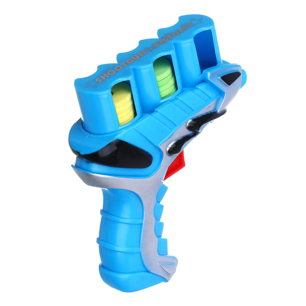 ИГРОЛЕНД Пистолет "Дискострел", стреляет мягкими дисками, РР, 18,5х4х20,5 см, 2 цвета - #8