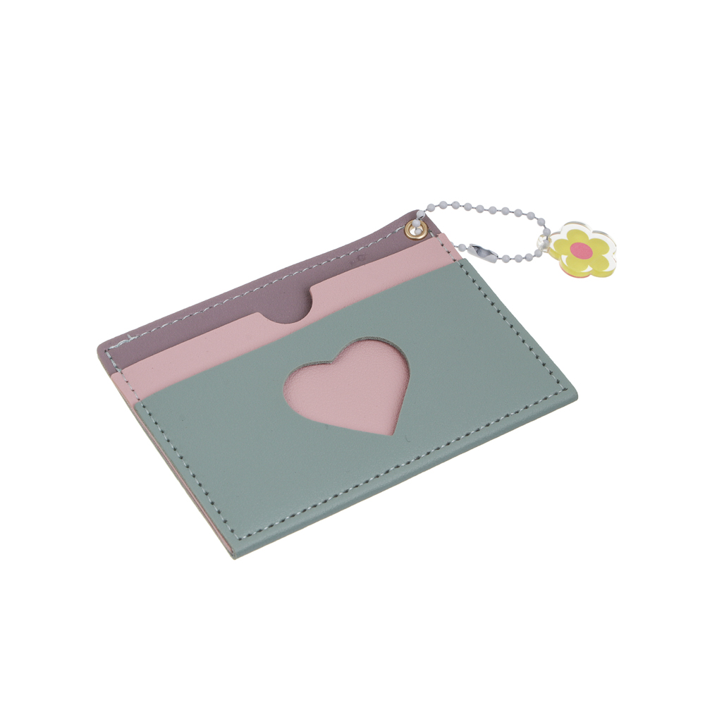 Кардхолдер с окном 3 отделения тм ЮL Sweet Heart, ПВХ, 10,5х7,5см, 4 цвета, С394-1Н - #4
