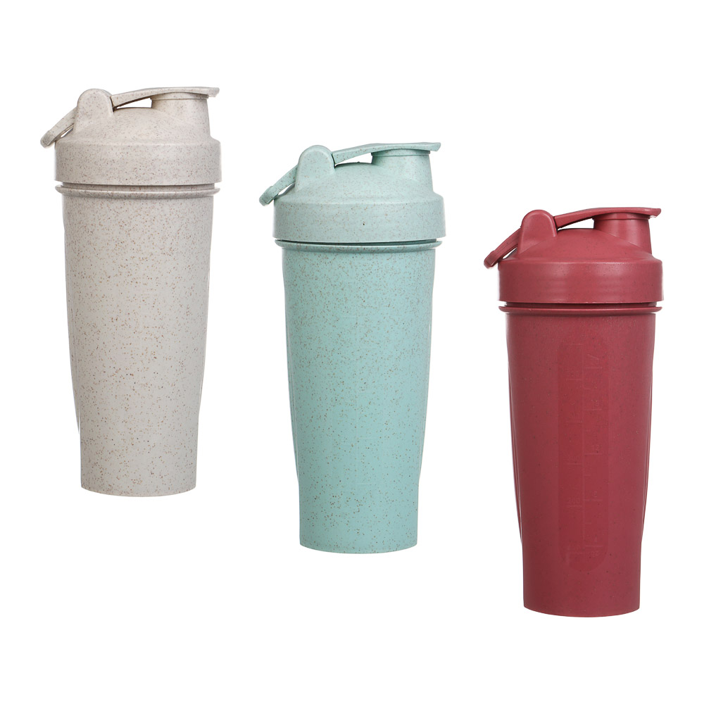 Шейкер тм BY SPORT, 700 мл, пшеничное волокно - #1