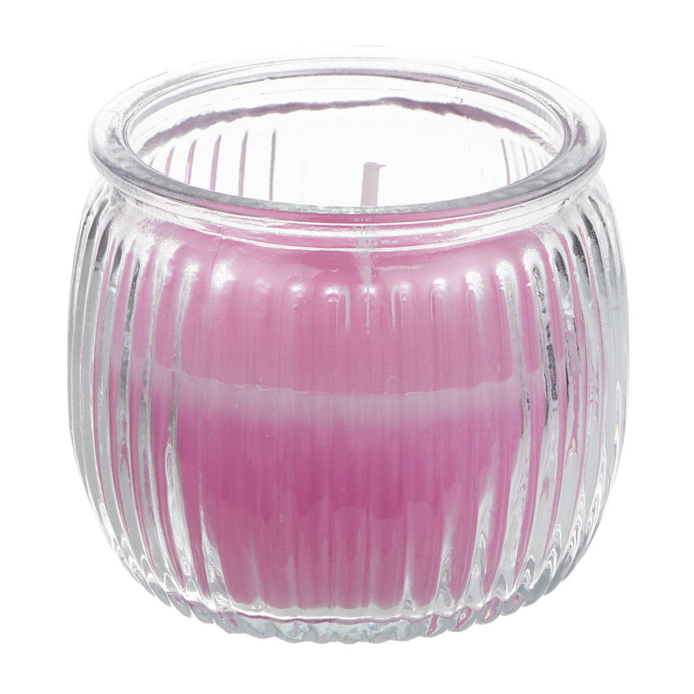 LADECOR Свеча ароматическая в стеклянном подсвечнике, парафин,7x6,5 см, 6 цветов - #3