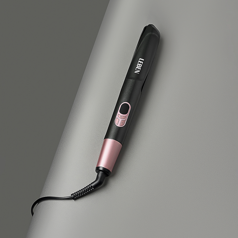 LEBEN Утюжок-выпрямитель для волос с изогнутыми пластинами, керамическое покрытие - #11