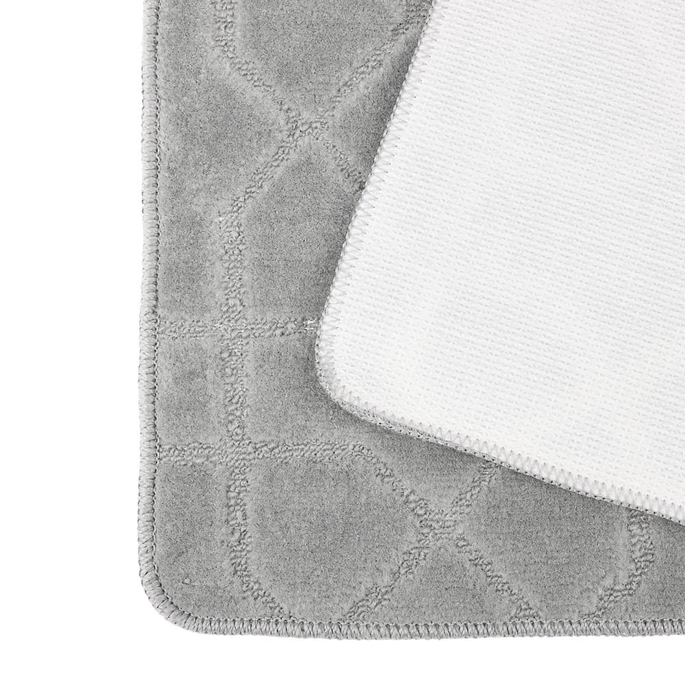 Набор ковриков для ванной и туалета тм VETTA Геометрия, 50x80см + 50x40см, полиэстер, 3 цвета - #7