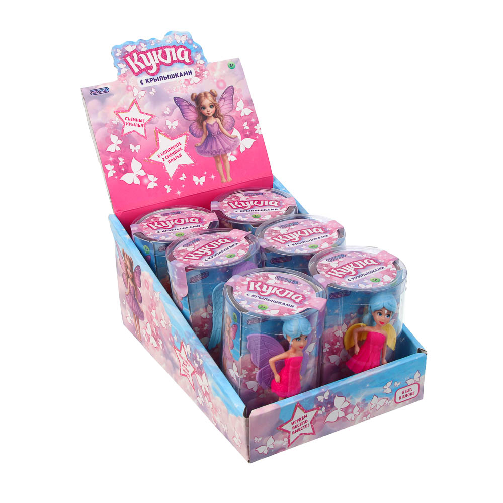 ИГРОЛЕНД Кукла 9 см с крылышками, 6,5х9,5 см, ABS, PVC, микс видов - #4