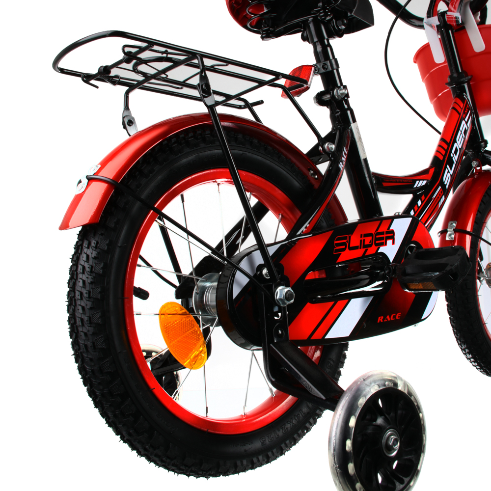 Велосипед детский двухколесный Slider Race 14", черно-красный - #7