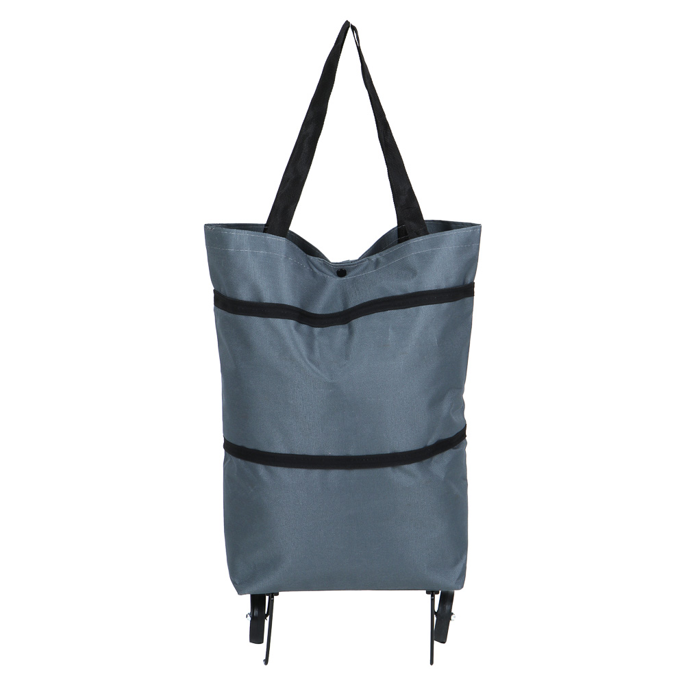 Тележка + сумка тм VETTA,  полиэстер, складная, до 7кг, 14л, 26х44х13см - #3