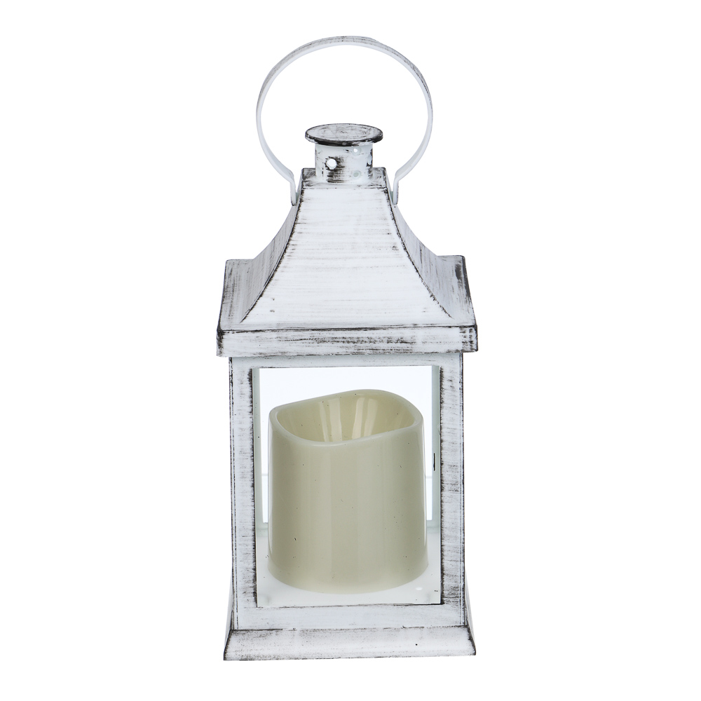 Светильник декор. LED в виде фонаря тм СНОУ БУМ, 10,5x10,5x21см, PP, стекло, 3xAAA, 1 режим, 2 вида - #4