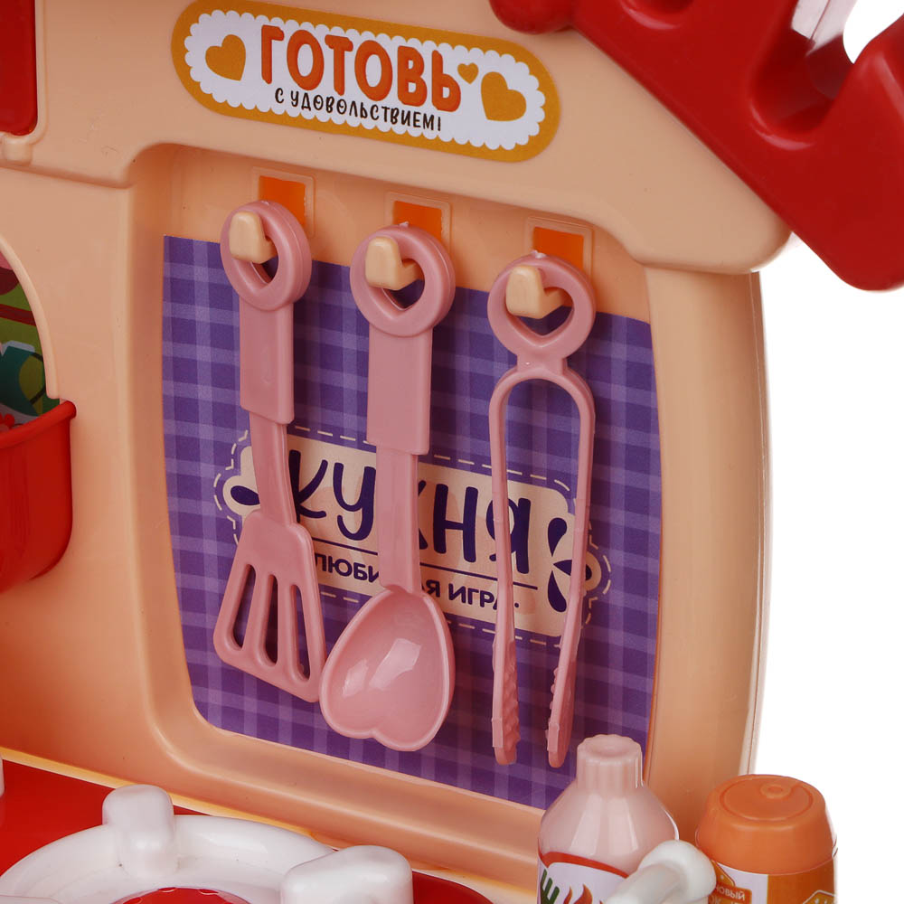 ИГРОЛЕНД Игровой набор Кухня сборная в виде домика, PP, картон, 33х6х26 см, 2 цвета - #10