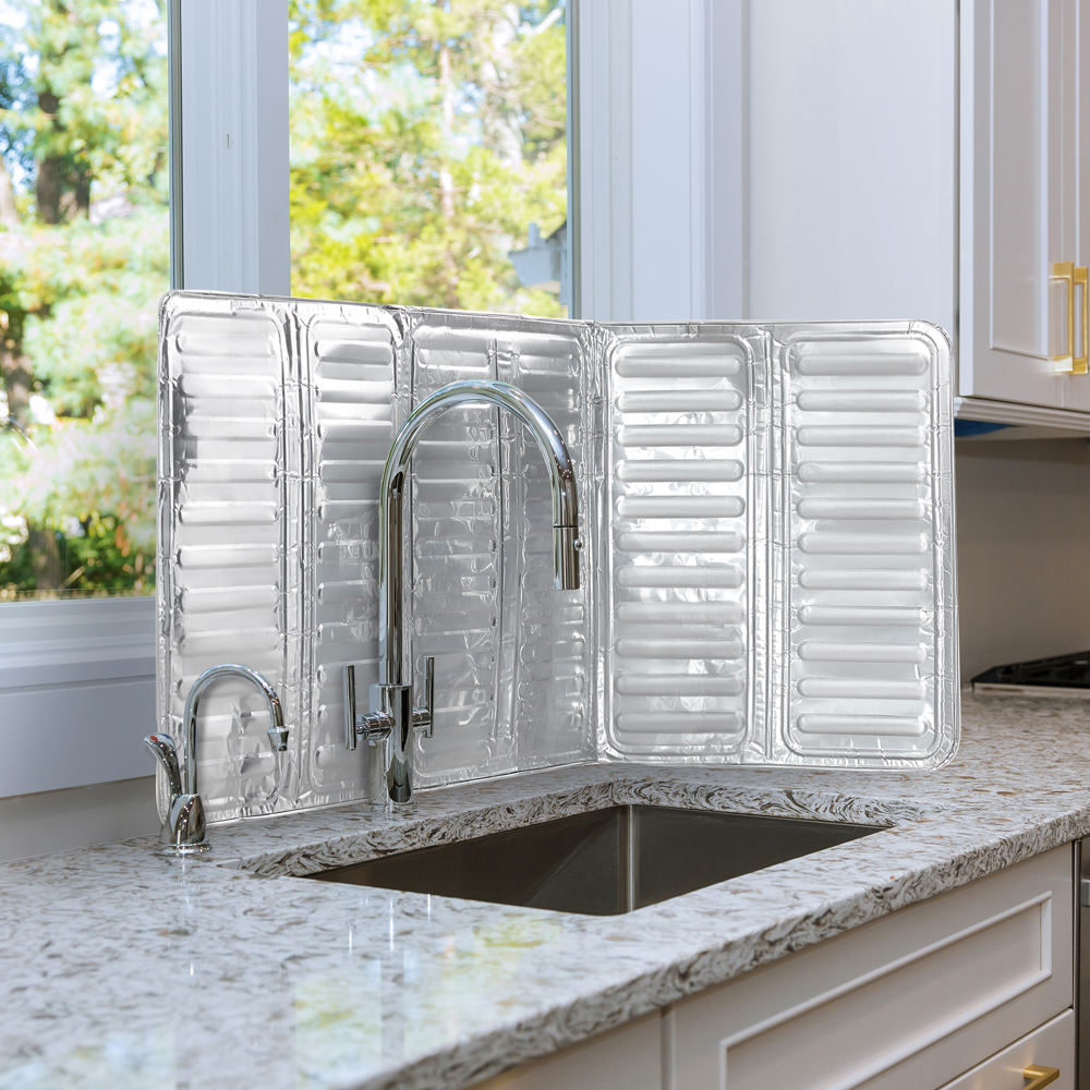 Экран защитный от брызг тм VETTA, 32,5х84см, алюминий - #14