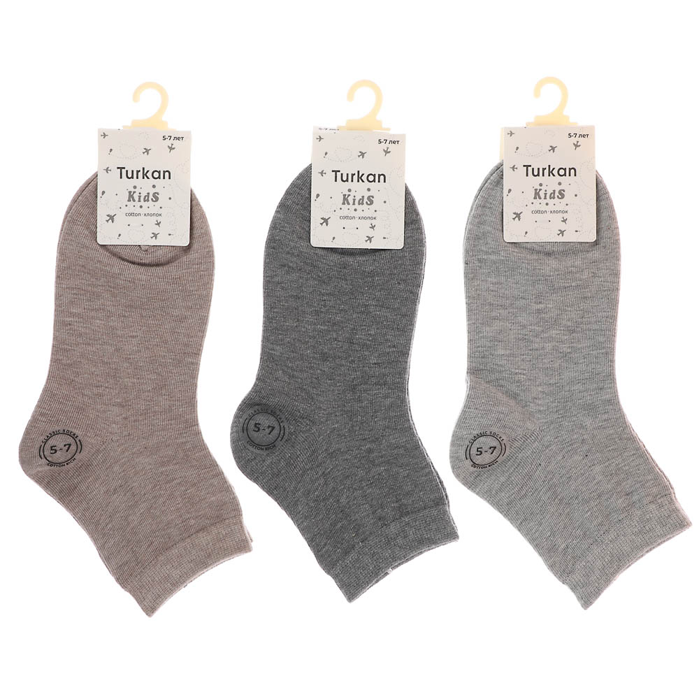 Носки детские, бесшовные, тм Turkan, 5-7 лет, 90%хлопок, 8% п/а, 2%лайкра,цвета в ас-те, R0520 - #6