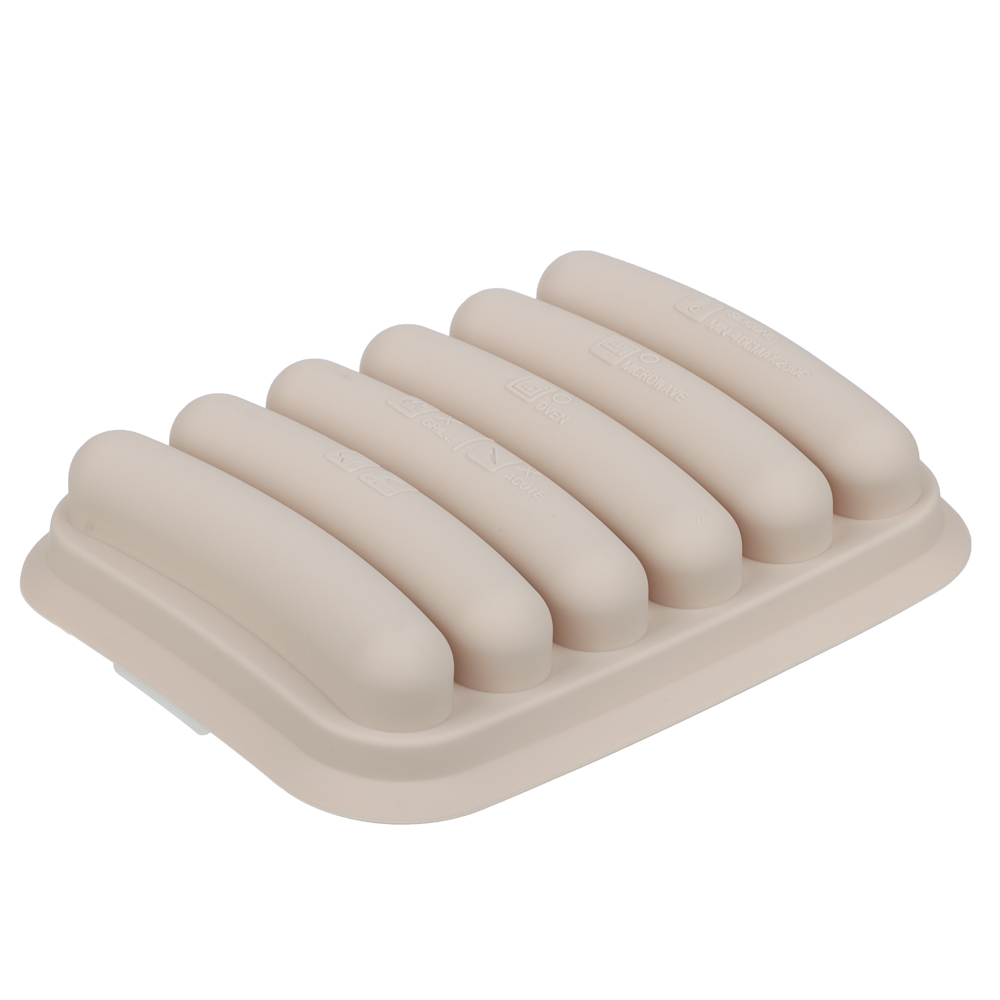 VETTA Форма для выпечки с крышкой 17х13см для сосисок, колбасок, кебабов, силикон - #5