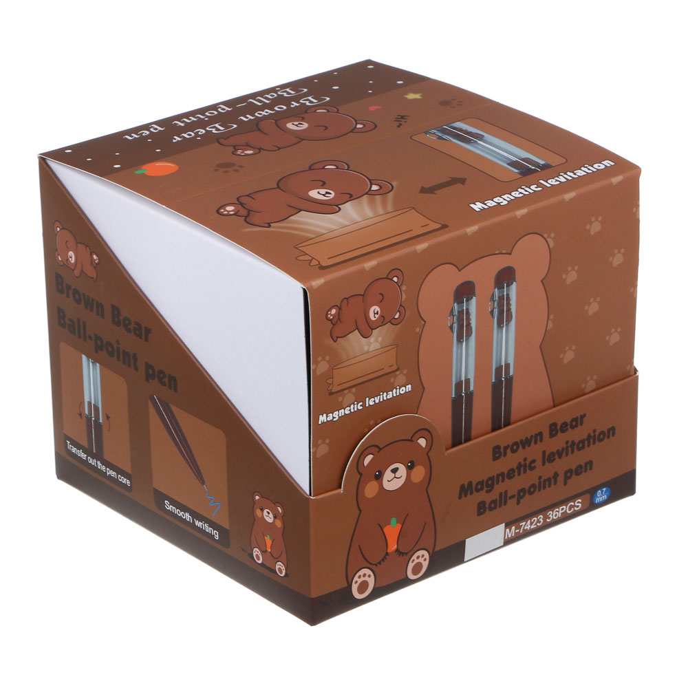 Ручка шариковая синяя, "Капибара", с магнитом, шоу-бокс - #6