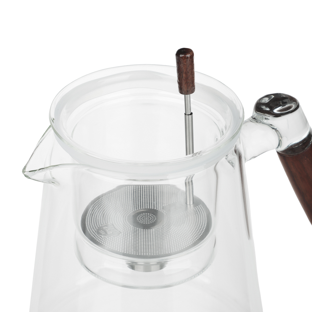 Чайник заварочный тм SATOSHI 900 мл Гунфу, с деревянной крышкой - #6