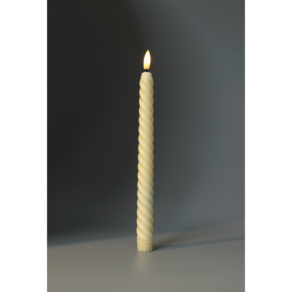 СНОУ БУМ Набор 2шт, светильник декор. LED в виде свечи, 25,5x2см, PP, 2хAAA, 1 режим, 2 дизайна - #6