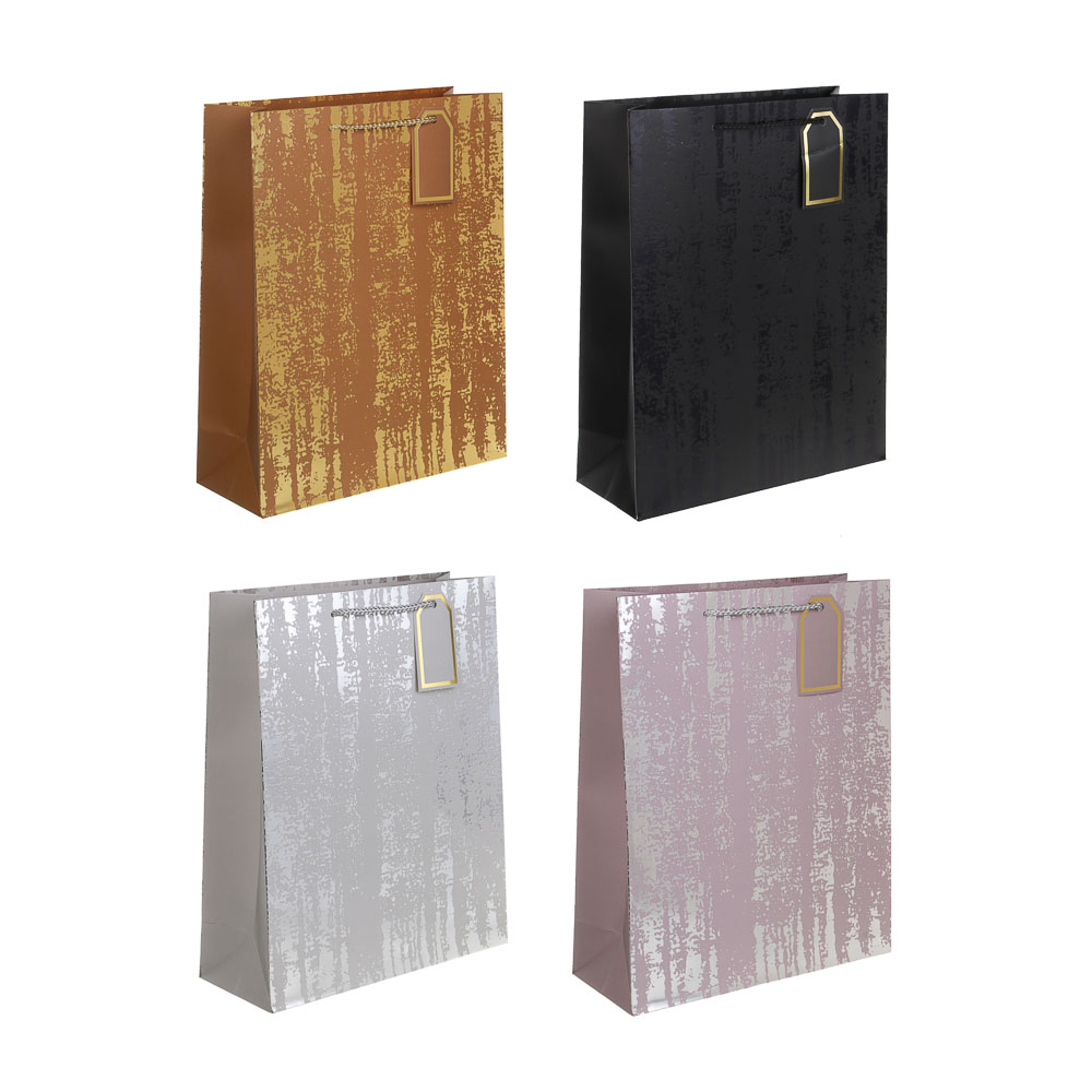 Пакет тм Fntastic подарочный, с шильдиком, L 32x26x10см, тиснение, бумага, арт.11, 4 дизайна - #1