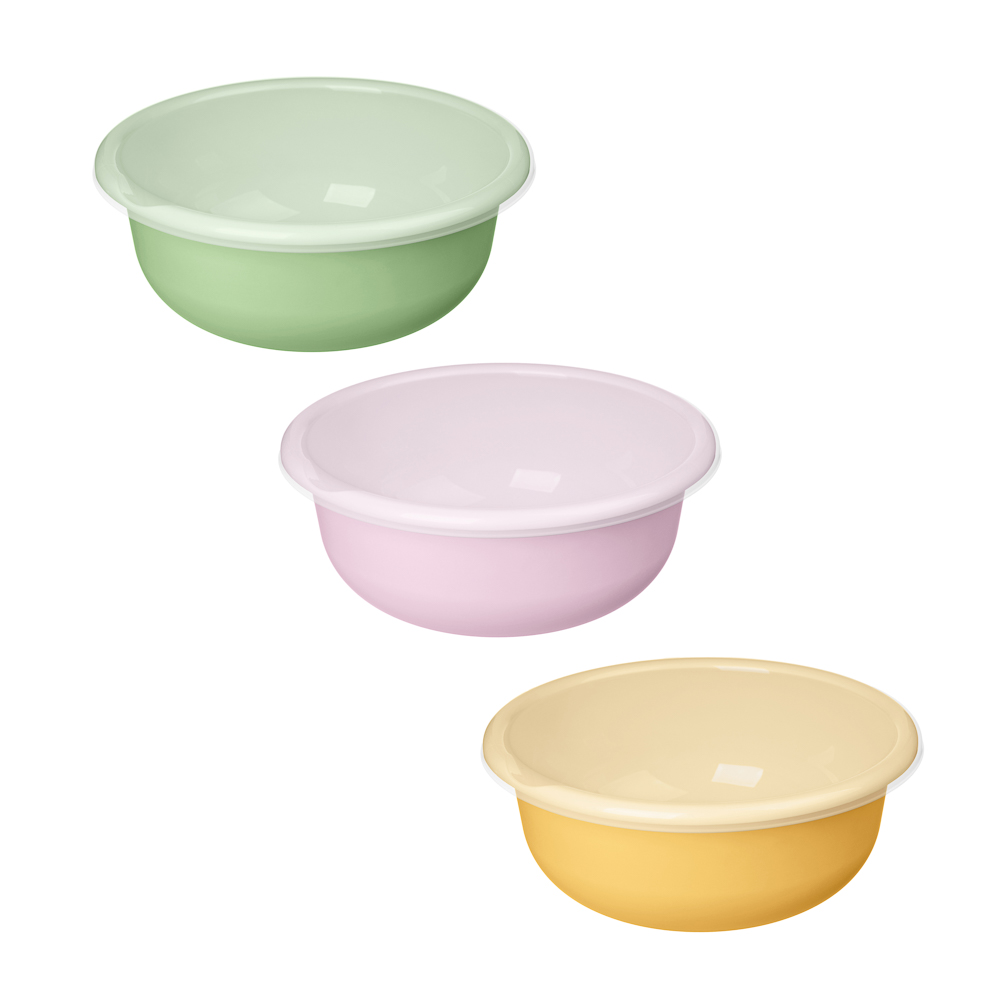 Ботаника Миска с крышкой 3,2л, пластик, 3 цвета - #1