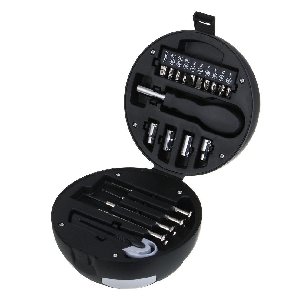 РОКОТ Набор подарочный: 4 головки, 10 бит, отвертка под биты, нож, 4 отвертки для точных работ - #4