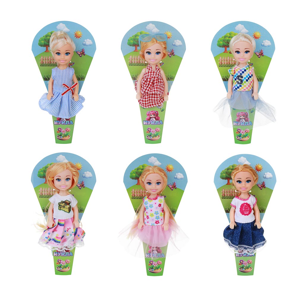 ИГРОЛЕНД Кукла в рожке 15 см, PVC, ABS, 9х3,5х17,5 см, 6 диз. - #3