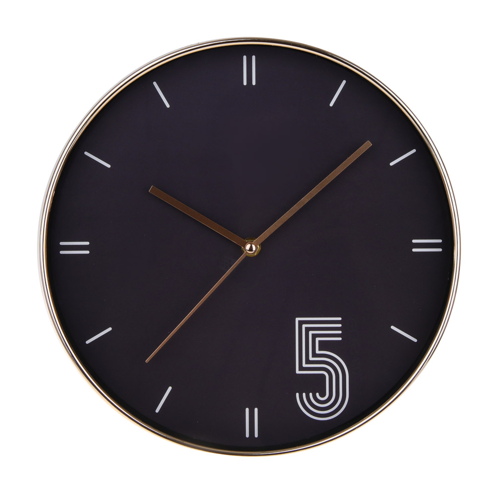 LADECOR CHRONO Часы настенные круглые, пластик, d30 см, тикающий ход, 1xАА, арт08-30 - #1