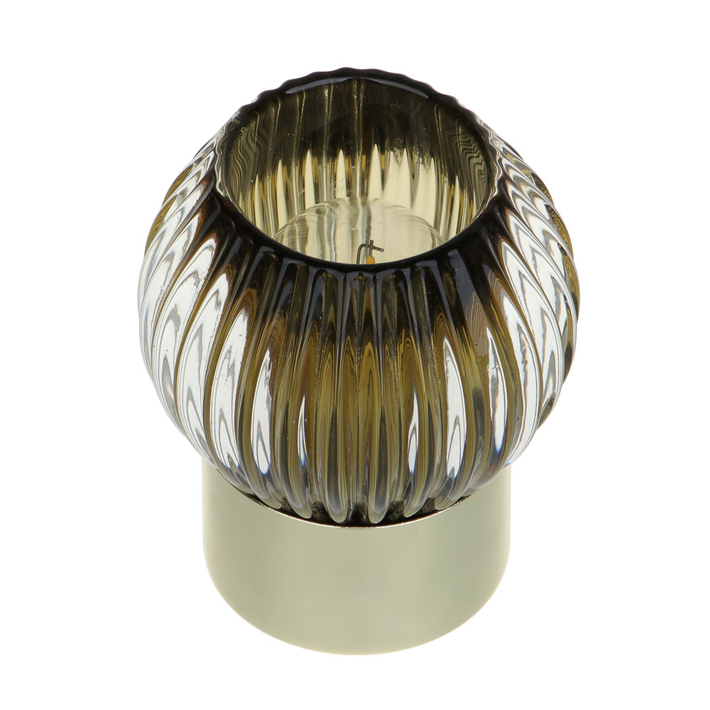 Светильник LED, 9.4х9.4х11 см, металл, стекло, 2xААА - #2