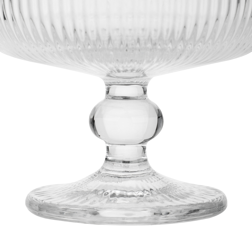 MILLIMI Бокал-креманка Грея, 250мл, стекло, прозрачный, рифленый - #4