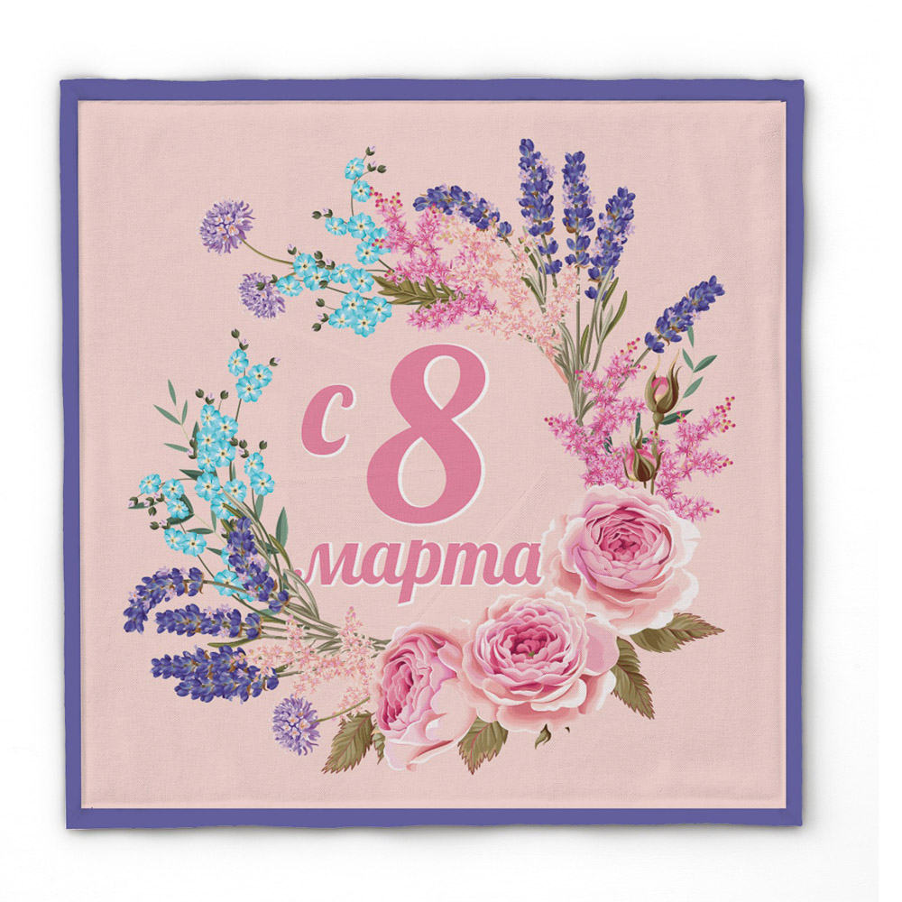 PROVANCE Ботаника Салфетка 8 марта 28х28см, 100% полиэстер, 6 дизайнов - #3