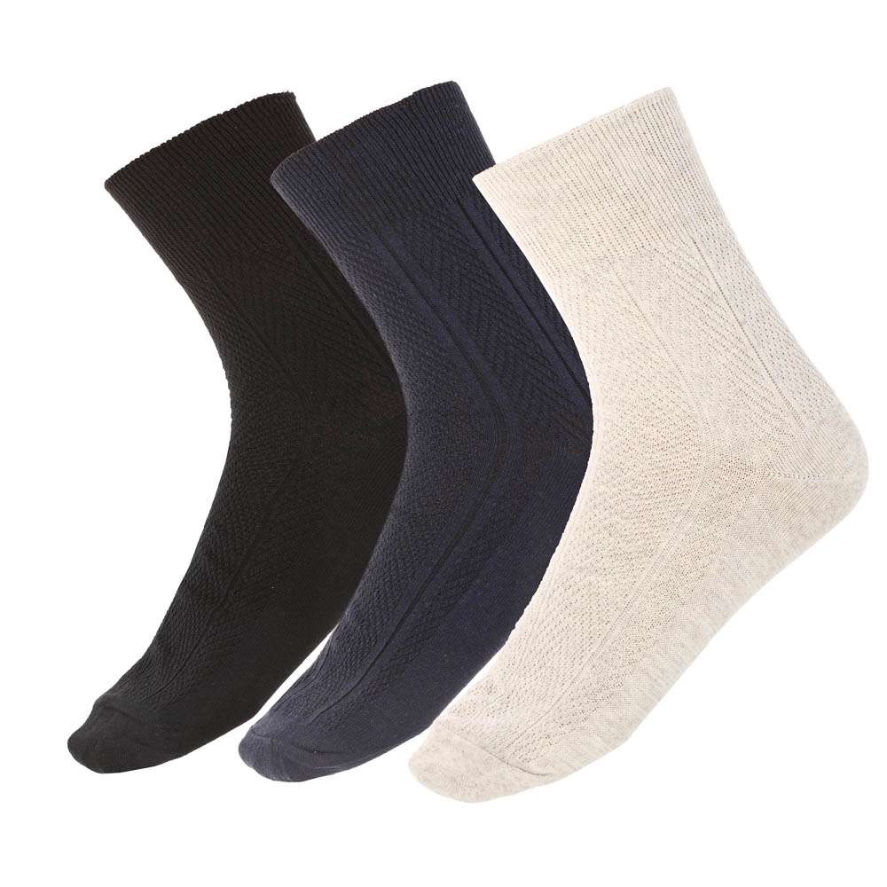 Носки с ослабленной резинкой GALANTE, р. 27, 80% хлопок, 17% полиамид, 3% эластан, цвета в ас-те - #1