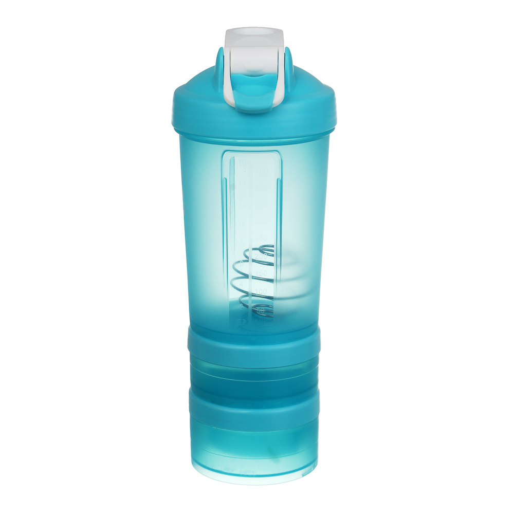 Спортивный шейкер 3 в 1, тм BY SPORT, 500 мл, 26х8см, PC, 3 цвета - #4