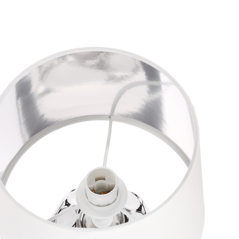 BY Светильник переносной настольный Патры, 40Вт, 28 см, Е14, 230В, керамика, текстиль, белый - #5