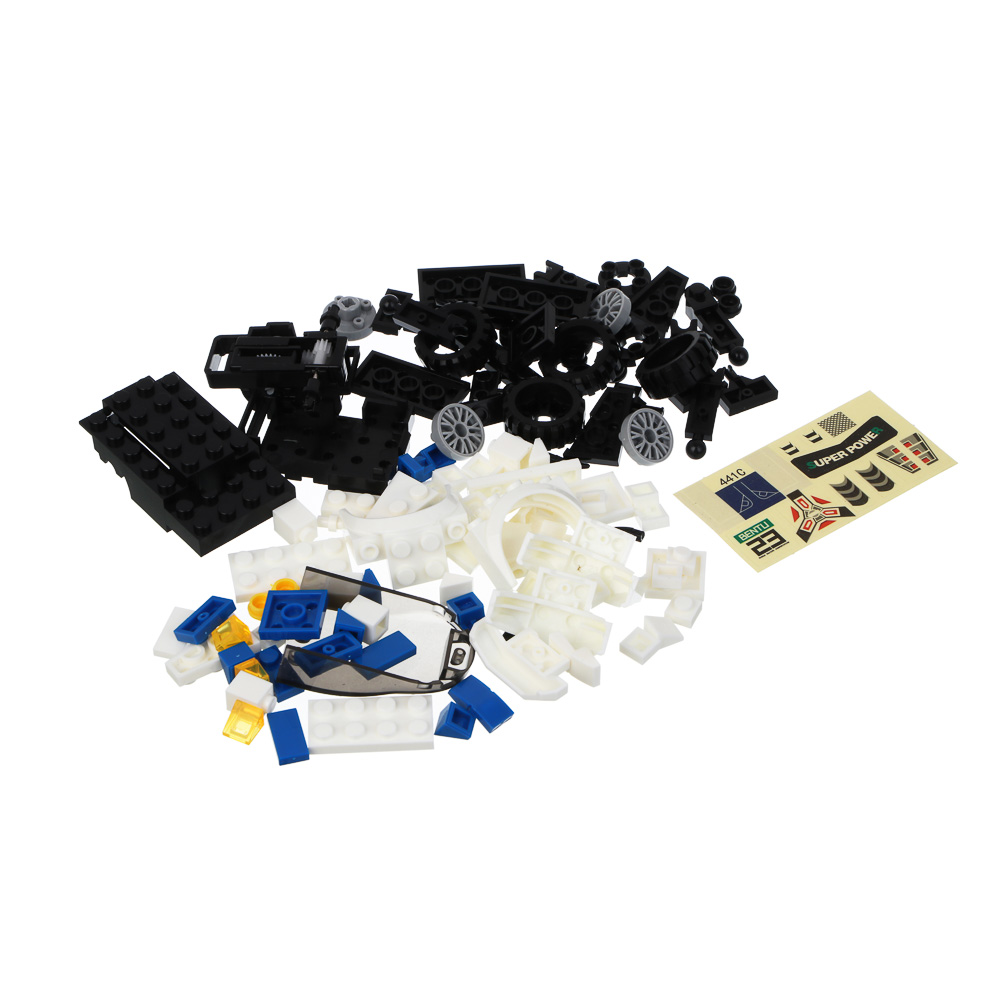 ИГРОЛЕНД Конструктор "Гоночные машинки-2", 117-123 дет., 21х4,3х15,5 см, ABS, 4 вида - #4