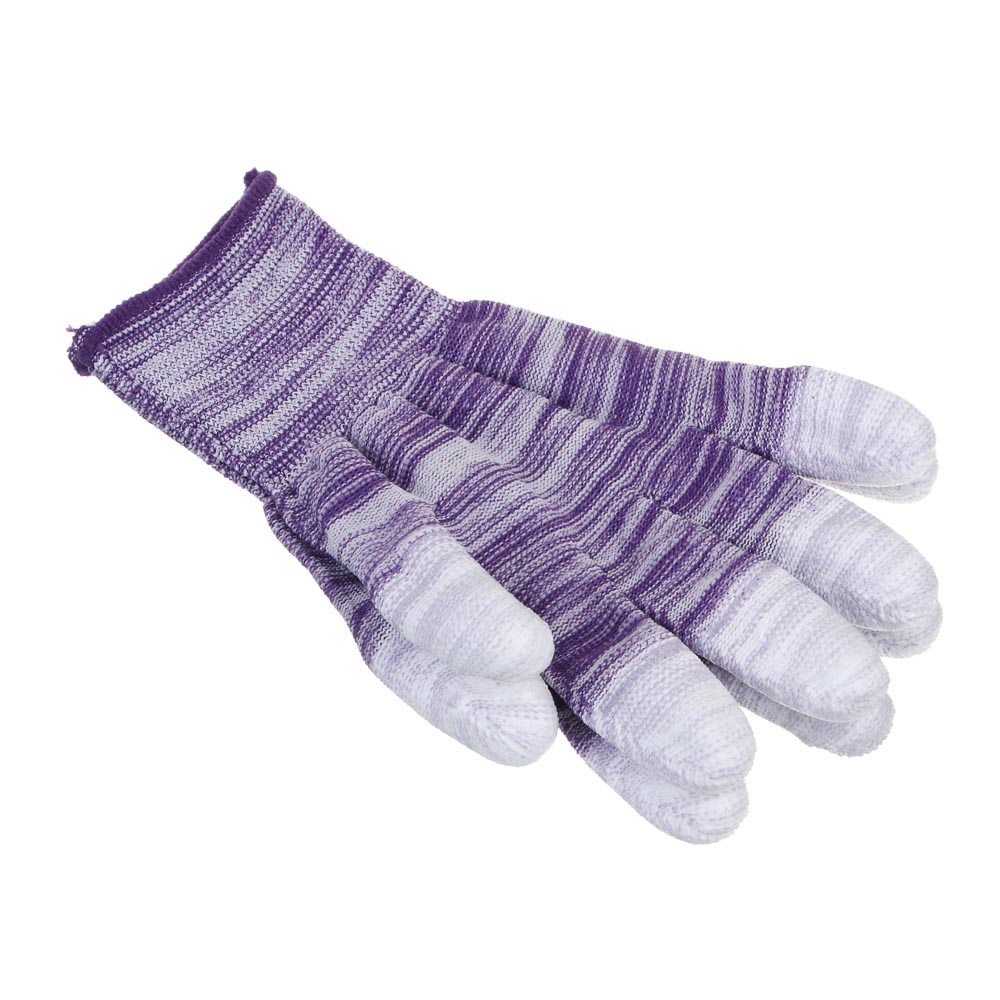 INBLOOM Перчатки садовые полиуретановый облив пальцев р.7, 19см, полиэстер, 17г - #2