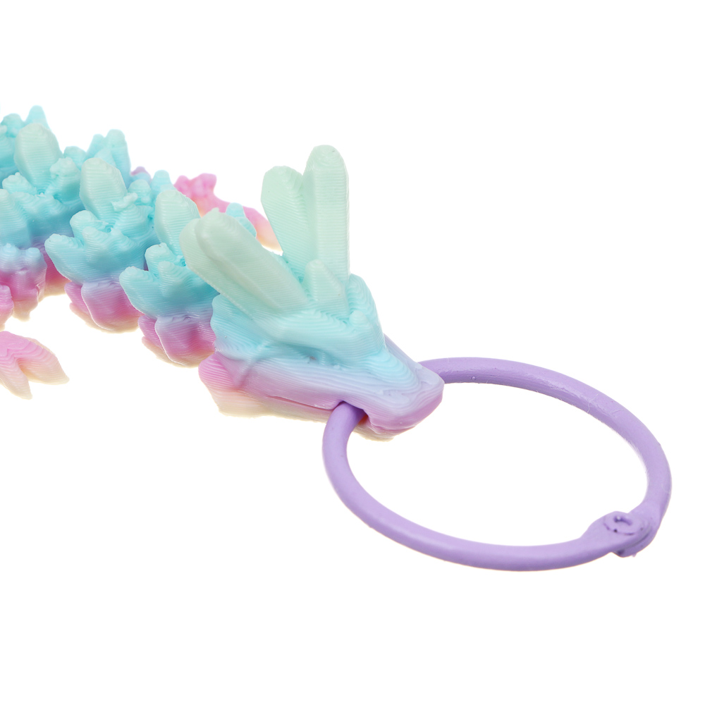 ИГРОЛЕНД Игрушка брелок "Дракон 3D", PLA, 23 см, 8 цветов, микс - #7