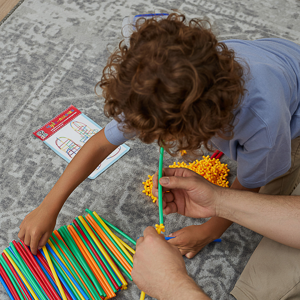 BY Education Конструктор пластиковый "Чудо-палочки", 300 деталей, PE, PP, 28х18х12,5 см - #15