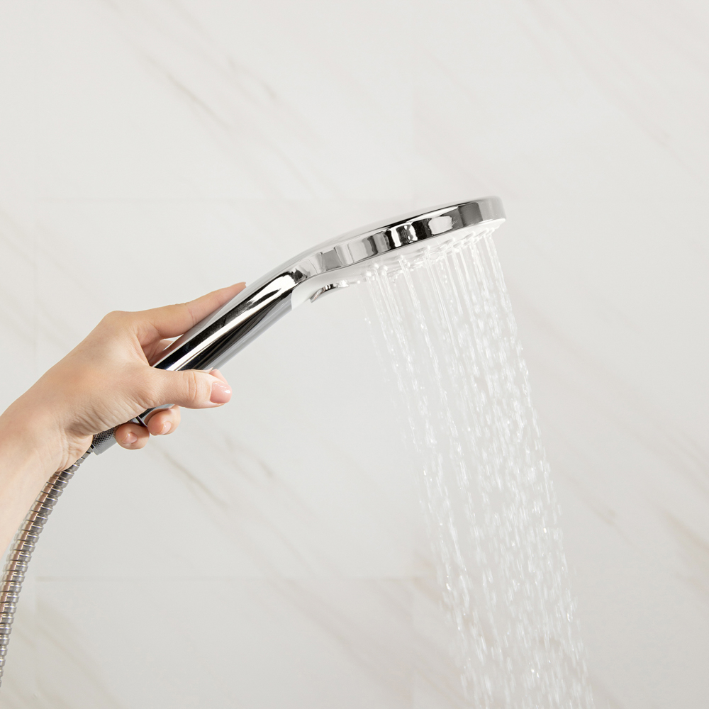 RAIN Лейка для душа, 3 режима, кнопка, 120мм, хром - #12