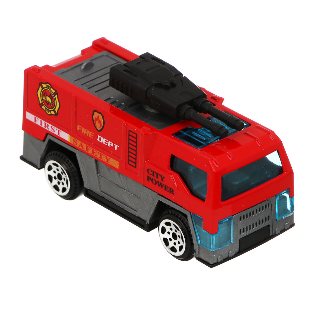 ИГРОЛЕНД Набор из 3-х машин "Пожарная служба", металл, 10,5х5,2х21,5 см, 4 дизайна - #5