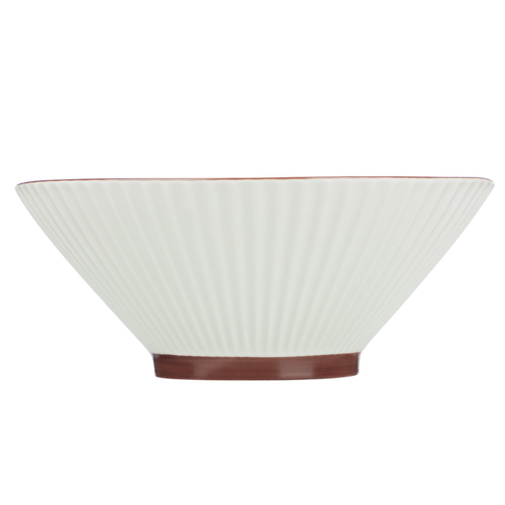 Салатник Лусия тм MILLIMI, 20см, фарфор, кремовый - #3