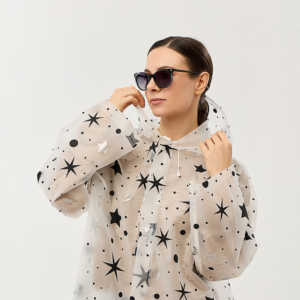 Дождевик "Звезды" тм INBLOOM, 105х62см, 110мкм, EVA - #6
