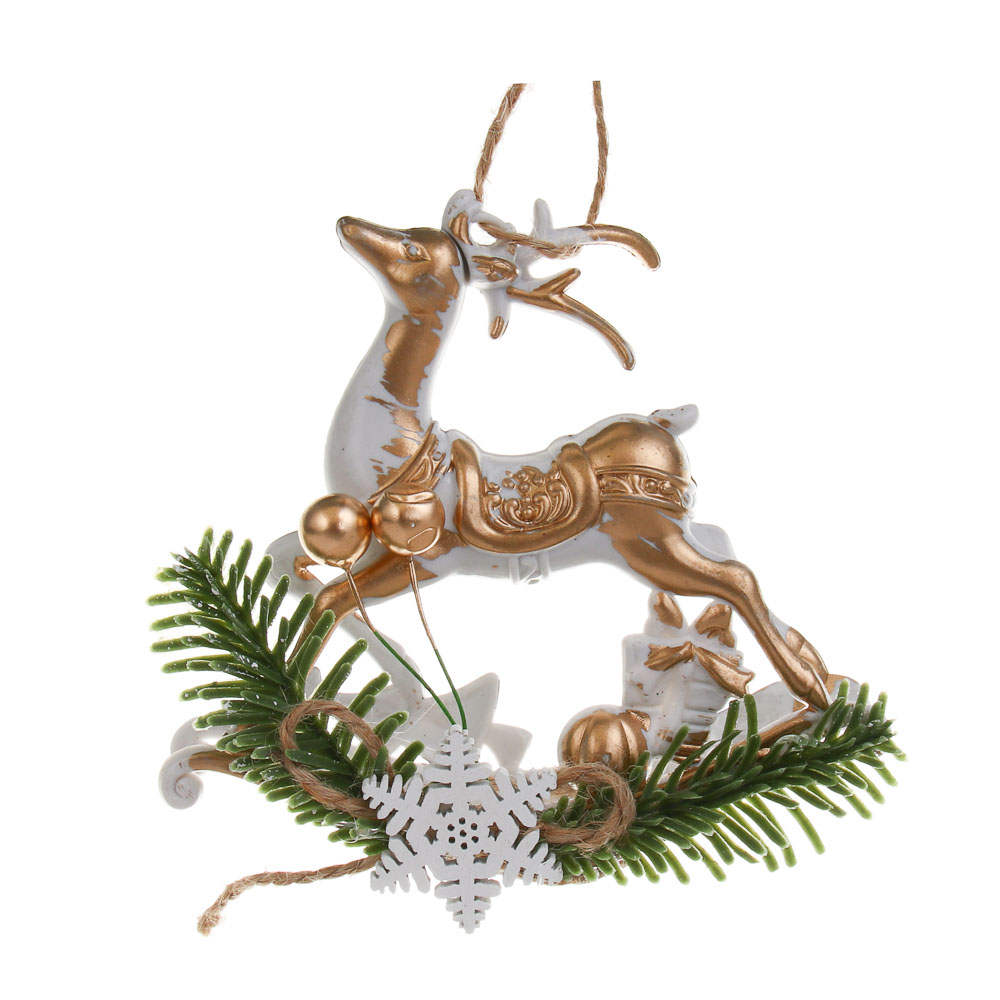 СНОУ БУМ Олень, 9,5х10 см, пластик, 26-628 - #2